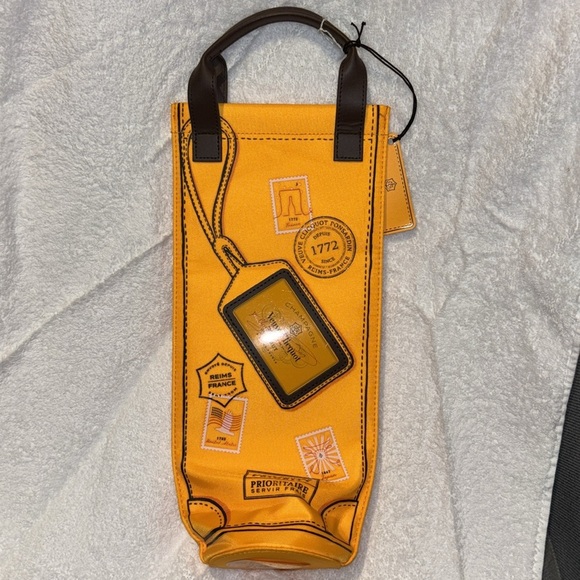 Veuve Clicquot Orange Brown Champagne Tote Nice Material Sturdy And Insulated⭐️ - Picture 1 of 7